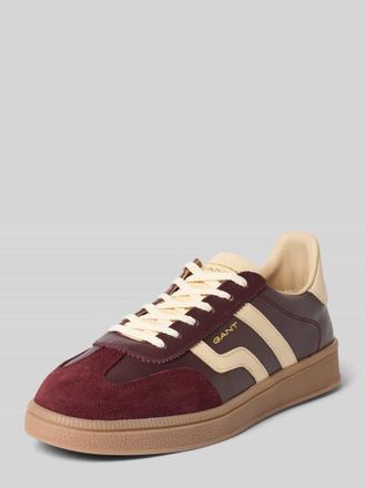 GANT Sneaker aus echtem Leder Modell Cuzima in Bordeaux, Gr&ouml;&szlig;e 36
