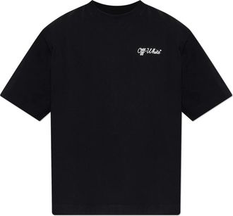 Off-white Logo T-Shirt - Heren - T-shirts - Zwart - M - Katoen - Tops