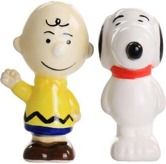 Peanuts Classical Pals Charlie Brown and Snoopy Figurine Salt and Pepper Shaker Set in Multi at Nordstrom