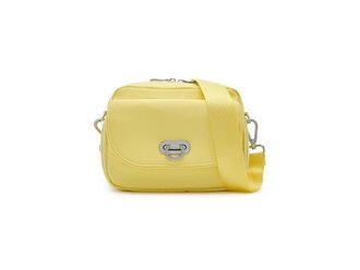 Baggallini Coastal Flip Lock Camera Bag Crossbody Cross Body Womens Handbags Butter Yellow