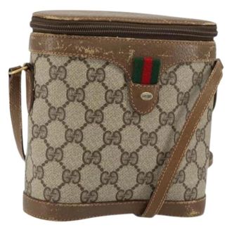 Gucci Pre-owned Cross Body Bags, female, Beige, Size: ONE SIZE Pre-owned Vintage Cross Body Bag