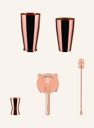 Alessi 4-tlg. Bar-Set - ROS&Eacute;GOLD