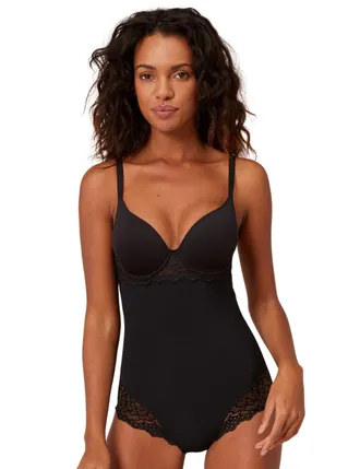 Simone P&eacute;r&egrave;le Womens 12A541 Caresse Control Body - Black Polyamide - Size 36C
