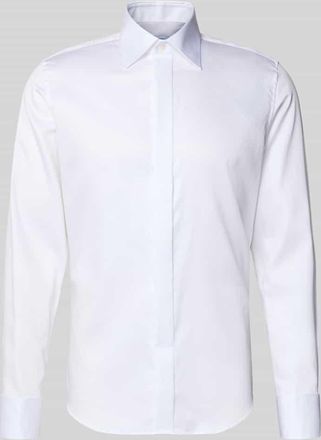 Seidensticker Slim Fit Business-Hemd aus Baumwolle mit Kentkragen in Weiss, Gr&ouml;&szlig;e 38