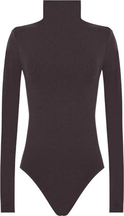 Wolford Naadloze Wol String Body - Dames - Bodies - Bruin - M - Wol - Tops