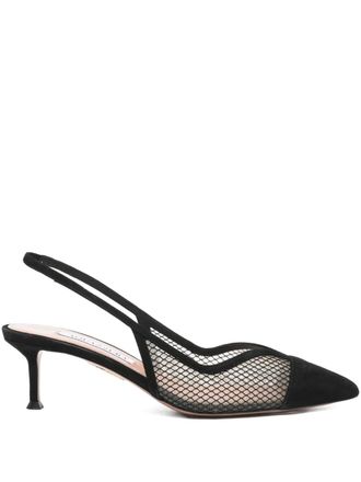 Aquazzura Gia slingback pumps - Zwart