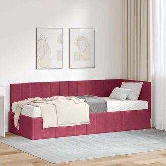 vidaXL Estructura De Cama En Esquina Verde Oscuro 80 X 200 Cm