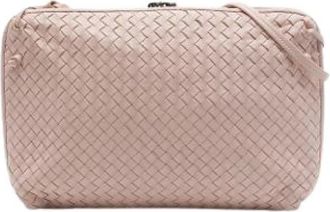 Bottega Veneta Pre-owned Nodini Crossbody Bag - Dames - Vintage Schoudertas - Roze - ONE Size - Leer - Vintage