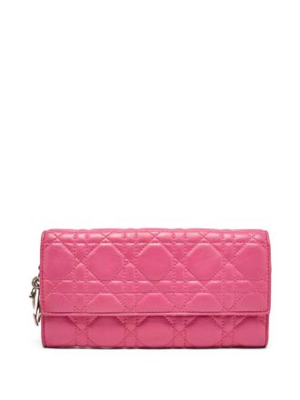 Dior Lady Dior portemonnee - Roze