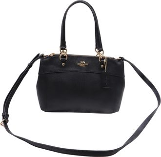 Coach Mini Brooke Carryall in Black Leather