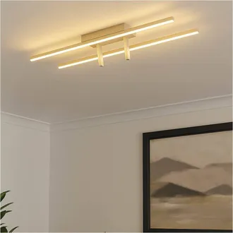 Loops Sandy Bar Ceiling Light - Modern LED Indoor Fixture for Stylish Homes in Nude