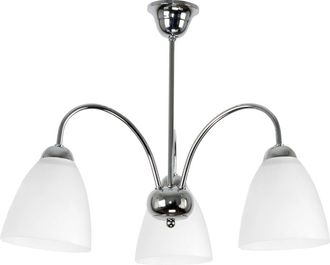OEM L&aacute;mpara De Techo Cromada Con Pantalla Blanca Ben 7-252