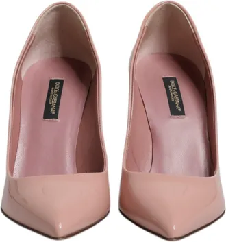 Dolce & Gabbana Pink Patent Leather Stiletto Heel Pumps Womens Shoes (Pre-Owned)