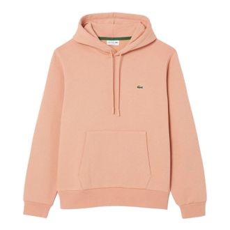 Lacoste Heren Organic Cotton Fleece Hoodie (Oranje)