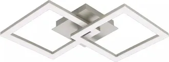 Eglo Plafoniera Led Da Interno Eglo Huerta Grigio 4000k