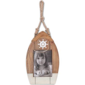Beachcombers 9.45 MDF Boat Shape Hanging Photo Frame Picture Holder in Brown at Nordstrom, Size Medium
