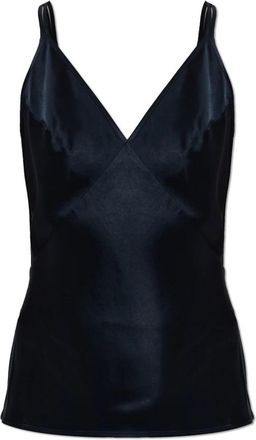 Anine Bing Blanca Top - Dames - Tops zonder mouwen - Blauw - S - Polyester - Tops