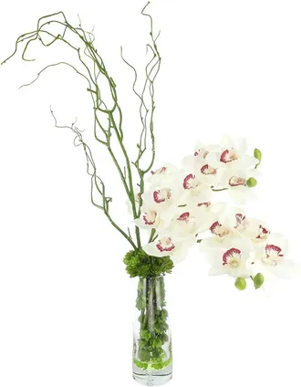 Creative Displays Inc. Handmade Faux Orchid Arrangement With Vines