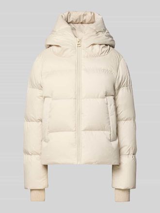 Marc O'Polo Regular Fit Daunenjacke mit Kapuze in Stein, Größe 40