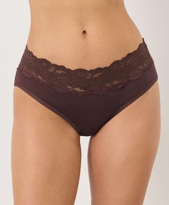 Pact Lace Waist Brief 3-Pack Made With Organic Cotton in Rosewater at Nordstrom, Size Xx-Large