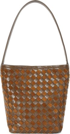 Tiffany & Fred Woven Leather Shoulder Bag