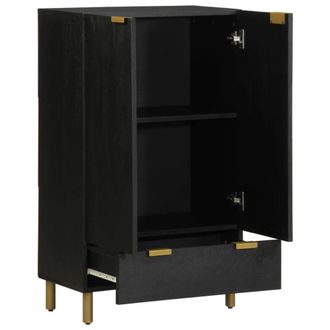 Berkfield Home Highboard Black 60x33x100 cm Engineered Wood | Size: 60 x 33 x 100 cm