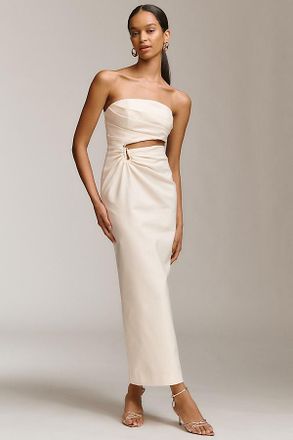 Shona Joy Lani Strapless Cutout Maxi Dress