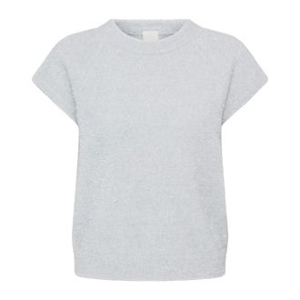 Ichi Maglieria Girocollo - - Knitwear - Donna - Grigio - M