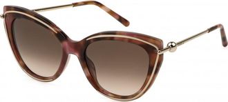 Furla Womens SFU889 55 01GQ Sunglasses - Brown - One Size