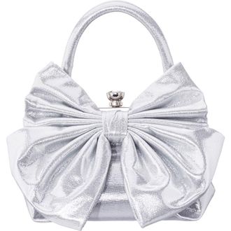 Nina Sienna Top Handle Bag in Silver at Nordstrom