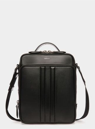 Bally Mythos Crossbody Bag In Recycled Leather in Black+Palladio at Nordstrom