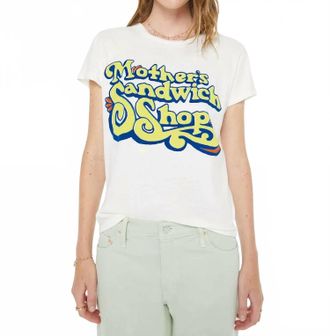 Mother Boxy Goodie Goodie Tee In White
