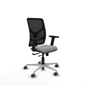 Piqueras y Crespo Silla De Oficina Piqueras Y Crespo Motilla Negro Soporte Lumbar Ajustable