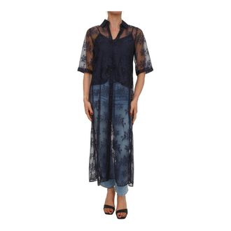 Marella Coordinato in jersey - Dames - Shirt Kleedjes - Blauw - S - Polyester - Kleedjes
