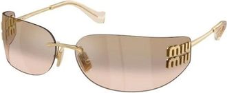 Miu Miu Sunglasses, female, Yellow, Size: ONE SIZE Aube Sunglasses