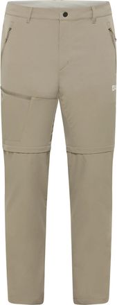 Jack Wolfskin Unisex Pico Trail-cargo-broek voor volwassenen, omvormbaar tot korte broek (Steen)
