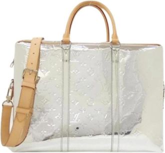 Louis Vuitton Vintage, unisex, Grijs, ONE Size, Leer, Pre-owned Vintage Monogram Handtas