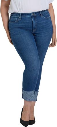 NYDJ Nydj Plus Sheri Vintage Lapis Ankle Crop Jean