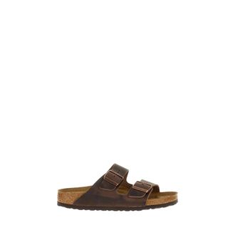 Birkenstock Sliders, female, Brown, 6 UK, Arizona