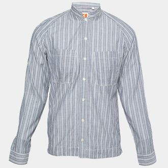 Boss Orange by Hugo Boss Multicolor Striped Cotton Long Sleeve Shirt