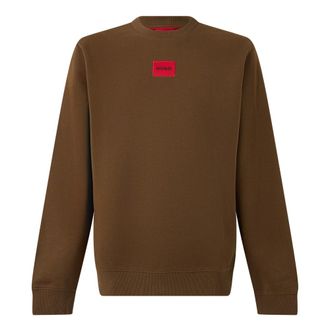 HUGO BOSS Felpa girocollo Diragol212 - - Sweatshirts & Hoodies - Uomo - Marrone - XS