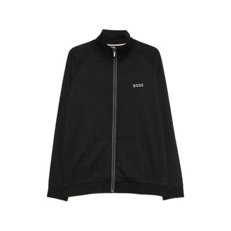 HUGO BOSS Logo-print Zip-fastening Sweatshirt