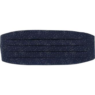 Trafalgar Store Mystere Metallic Star Light Cummerbund in Navy at Nordstrom