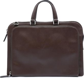 Prada Pre-owned Prada Saffiano Cuir Travel Front Zip Pocket Briefcase Unisex 4MM8KLFQQZ67R1WK
