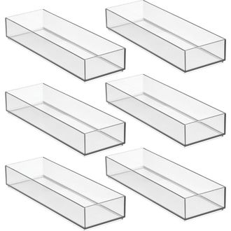 iDesign Plastic Makeup Drawer Organizer Tray - Set of 6 - Clear at Nordstrom