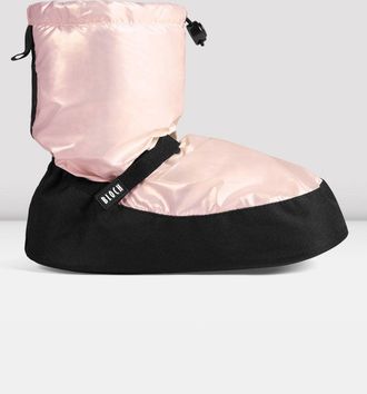 Bloch BLOCH Adult Metallic Warm Up Booties, Pink Metallic Nylon
