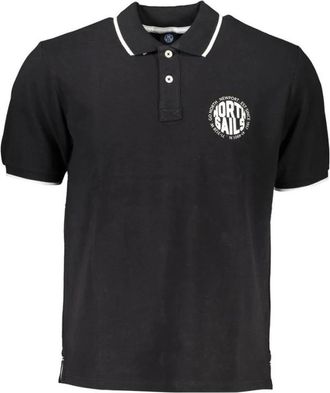 North Sails Polo Shirt Klassieke Pasvorm Korte Mouwen - Heren - Polos - Zwart - M - Katoen - Tops