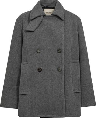 Mos Mosh Klassieke wollen jas Mockingbird - Dames - Blazers - Grijs - L - Wol - Jassen