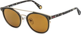 Carolina Herrera SHE755 6S8G Mens Sunglasses Black Size 52