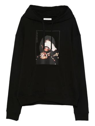 Ih Nom Uh Nit graphic-print hoodie - men - Fabric - L - Black